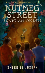 Cover art for Nutmeg Street: Egyptian Secrets, by Sherrill Joseph (Acorn Publishing)