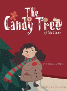 Cover art for The Candy Tree of Muttenz, by Karena Stoner; illustrated by Luisa Galstyan (Blue Dot Books)