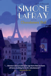 Cover art for Simone Lafray and the Chocolatiers' Ball, by S.P. O'Farrell (Brandylane Publishers)