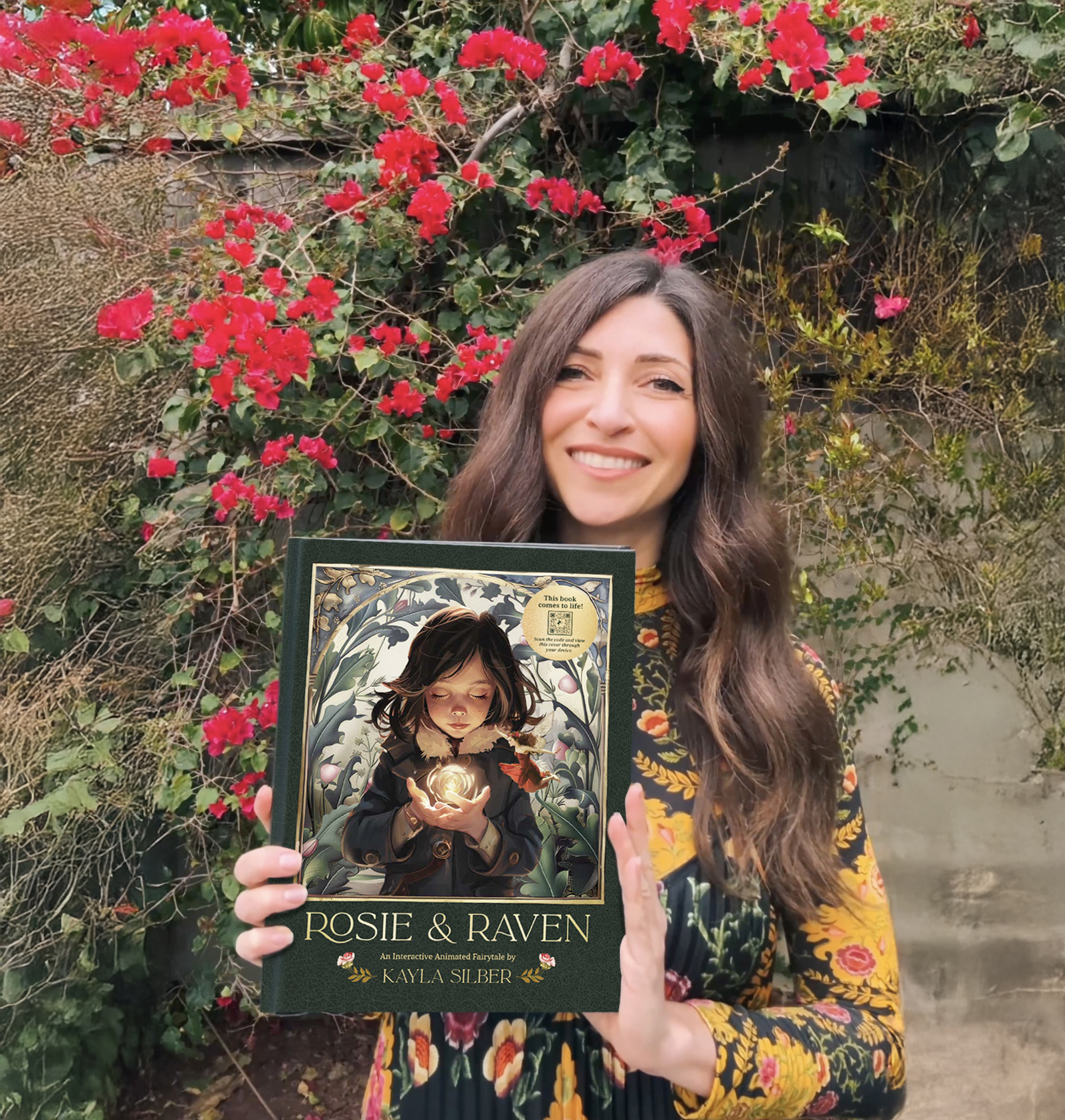 Kayla Silber holding Rosie & Raven