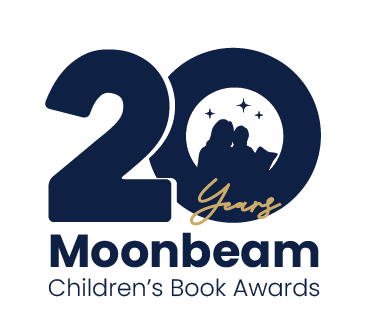 Moonbeam Children's Book Awards 20th Anniversary Blue Logo